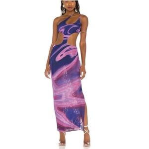 Farai London Blue and Purple Dress
